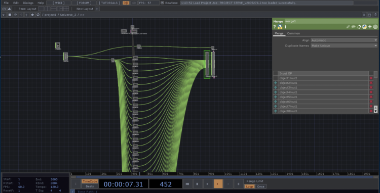 Touch designer OSC to DMX converter